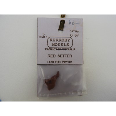 KERROBY MODELS, CAT. No. O 58, RED SETTER, O SCALE